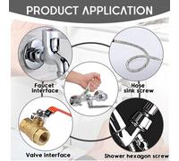 1 Pièce Clé Multifonction Pour Bouteille De Gaz En Acier Inoxydable,Outil Résistant À La Rouille,Idéale Pour Camping,Barbecue,Bateau,Caravane,Clé De Salle De Bain Multifonctionnelle