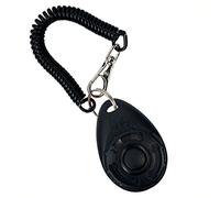 1 Pièce clicker Chien Dressage,clicker Chien,clicker,cliqueur pour Chien | Clicker de Chien avec Grand Bouton,Dressage pour Chien d'entraînement,pour Chiens Animaux Cheval,Chat,Chien(Noir)
