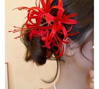 1 pièce Clip à cheveux élégant et bohème à fleurs de cosmos pour femmes, accessoire de cheveux latéral à fleurs artificielles doux, émettant une ambiance rétro, convenant à la photographie, pinces à c