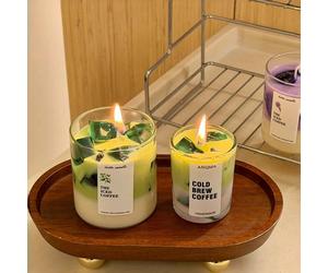 1 pièce Coffret cadeau de bougies d'aromathérapie, bougies parfumées, soulagement du stress, création d'ambiance, faites de cire de soja naturelle, bougies parfumées à la lavande, au jasmin, au citron