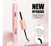 1 pièce Colle à cils imperméable 5 ml + 5 ml, adhésif à double embout pour renforcer les faux cils pour un maquillage parfait ABS