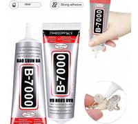 1 pièce Colle transparente B7000 de 3 ml, 15 ml, 25 ml, 50 ml, 110 ml. Colle super forte à usage industriel, multi-usage, imperméable, résistante à la chaleur, non jaunissante, flexible, à prise rapid