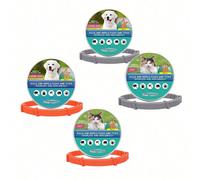 1 pièce Collier anti-insectes réglable pour chiens et chats, repousse les puces et les tiques, imperméable, facile à retirer, confortable, ingrédients naturels, prévient les infections cutanées, convi
