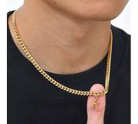 1 pièce Collier avec pendentif en acier inoxydable à initiale classique pour homme L,M,S,H,A,T,O,X,B,C,D,E,F,G,I,J,K,N,P,Q,R,U,V,W,Y,ZAcier inoxydable