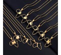 1 pièce Collier pendentif carte de l'Afrique de 3 cm, différents charms de pays (Kenya, Cameroun, Sénégal, Ghana, Maroc) CG,Kenya,Zambie,Sierra Leone,Nigeria,SD,Mali,Egypte,Sénégal,Côte d'Ivoire,Algér