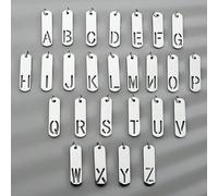 1 pièce Collier pendentif en acier de titane avec lettre, collier minimaliste versafile avec 26 petits design de l'alphabet anglais, accessoire , cadeau pour Noël, Nouvel An, la Saint-Valentin A,B,C,D