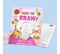 1 pièce Comment dessiner : Livre de dessin étape par étape pour - Livre d'activité de dessin amusant : Illustrations d'animaux de dessin animé colorées avec des motifs créatifs animal,transportPapetie