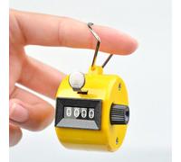 1 pièce compteur mécanique coloré à 4 chiffres, compteur manuel en plastique pour diverses applications de comptage comme les sports, le comptage des personnes et plus encore Blanc,noir,bleu,jaune,ros