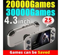 1 pièce Console de jeu portable haute définition 4K de 4,3 pouces, avec 25 émulateurs intégrés et 30 000 jeux, style arcade rétro, excellent cadeau pour le mari ou le frère pour les fêtes et les anniv