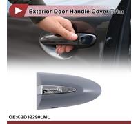 1 Pièce Coque De Poignée De Porte Extérieure Pour Jaguar Xj 2010-2019 Coque De Poignée De Porte No.C2D32290Lml Gris Abs