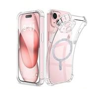 1 pièce Coque de téléphone en silicone transparente et antichoc, compatible avec Samsung Galaxy et autres modèles, coque de protection arrière en TPU, nouveau design transparent avec fond d'écran magn