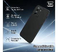 1 pièce Coque de téléphone noire en TPU global, fine et protectrice anti-chute et anti-choc, convenant à la série Reno OPPO A16,OPPO A54,OPPO A54 5G,Nothing Phone (1),OPPO A5S,OPPO A7x,Nothing Phone (