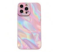 1 pièce Coque de téléphone portable anti-choc dégradé Aurora compatible avec Apple, compatible avec Galaxy, compatible avec Infinix, compatible avec Redmi, compatible avec OPPO, compatible avec VIVO, 
