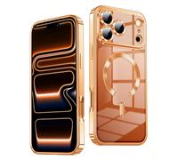 1 pièce Coque de téléphone ultra-fine et transparente, compatible avec iPhone 17e/17 Pro Max, prend en charge la charge sans fil, protection intégrée pour l'objectif de l'appareil photo, antichoc, cou