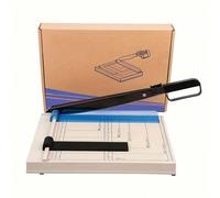 1 pièce Coupe-papier guillotine A4, Trancheuse de papier avec protection de et verrouillage de lame, Léger, Portable, Coupe 12 feuilles facilement, Coupe PVC, feuille de fer,, photos, non-tissés, pour