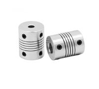 1 pièce Coupleur d'arbre de moteur en aluminium pour moteur pas à pas 3 mm 4 mm 5 mm 6 mm 7 mm 8 mm 10 mm(3x3mm)