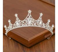 1 pièce Couronne de cheveux de diadème de mariée, accessoires de cheveux de mariage pour femmes, couronne de couleur argent pour couronnes de mariée et diadèmes, accessoires pour femmes