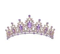 1 Pièce Couronne De Mariée For Femme, Fête Mariage, Bal, Célébration, Bandeau En Cristal, Costume Gothique, Accessoire Cheveux Luxueux, Cadeau Convient à De Nombreuses Occasions(Colour A)