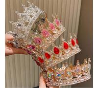 1 pièce Couronne prince et reine multicolore, convient comme cadeau pour anniversaire, cérémonie de majorité pour les filles, peut être portée au quotidien et en fête, jolie couronne, parfaite pour un
