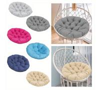 1 pièce Coussin de chaise suspendue de style bohème, coussin de en forme de nid d'oiseau, coussin de siège rond pour chaise suspendue de patio pour une personne, cadeau idéal gris,bleu,Kaki,BrunChenil