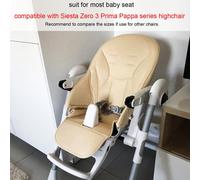 1 pièce Coussin de siège beige bébé pour la chaise haute Prima Pappa Zero3 Peg Perego Siesta Aag Pouch 06 Housse en PU avec harnais universel à 5 points utilisable en toute saison, facile à nettoyer,