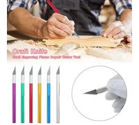 1 pièce Couteau à lame pour artisanat et découpe de gâteaux, non-gravant, antidérapant, pour sculpture et sculpture sur bois, avec scalpel métallique M264 Blue