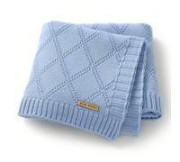 1 pièce Couverture de bébé en tricot confortable et simple, pour toutes les saisons, amour de la Saint-Valentin Taille UniqueLettresTricots