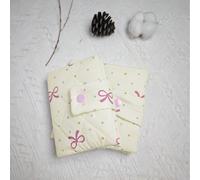 1 pièce Couverture de livre A6 en tissu matelassé esthétique avec fermeture à pression, étui de livre à imprimé de nœud doux, housse de protection pour livre, porte-couverture pour planificateur, cahi