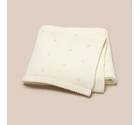 1 pièce Couverture d'emmaillotage pour bébé tricotée, design simple blanc, multifonctionnel, pour toutes les saisons, idéal pour la Saint-Valentin Taille UniqueGéométrique,UnicoloreTricots