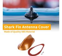 1 Pièce Couverture Universelle D'Antenne Requin Avant Signal Toit Aérien Pour Voiture Suv Camion Tout-Terrain Matériau Abs Avec Base Adhésive Orange