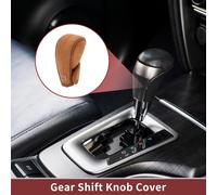1 Pièce Couvre-Bouton De Levier De Vitesse Décoration Bâton De Protection De Poignée De Changement 12X4.5Cm/4.72"X1.77" Simili Cuir Marron