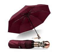 1 pièce crâne entièrement automatique, parapluie tendance de personnalité créative, parapluie de crâne, tendance de personnalité créative hommes et femmes, parapluie double pliant, parapluie compact e