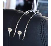 1 pièce Créatif En Acier Inoxydable Crochet De Voiture Pour Siège Appui-Tête Multifonctionnel Voiture Cintre Taille UniqueAcier inoxydable