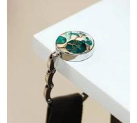 1 pièce Crochet de sac pliant portable avec motif marbré, cintre polyvalent pour vêtements, livres, sacs à dos, sacs pour femmes, cadeau pour étudiants Taille Unique,2 piècesAlliage de zinc