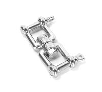 1 pièce crochet pivotant à double manille en acier inoxydable 316 M12x1,25 mm pour suspension
