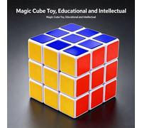1 pièce Cube Magique 3x3, Jouet Puzzle Éducatif pour Adolescents, Jouet Anti-Stress, Jeu de Défi Cérébral, Cadeau de Vacances, Cadeau d'Anniversaire, Cadeau, Jouet 5,7*5,7,Porte-clés Rubik's Cube 3 cm
