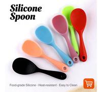 1 pièce Cuillère à riz en silicone anti-adhésive, convient pour le cuiseur à riz, ustensile de cuisine 22,5 cm x 7 cmSilicone