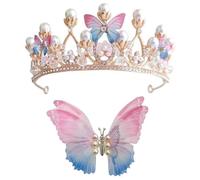 1 Pièce D'Accessoires Pour Cheveux Couronne Papillon, 1 Pièce Épingle À Cheveux Papillon Dansant, Design Étincelant Et Élégant, Jolie Épingle À Cheveux Pour Enfants
