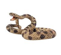 1 pièce d'aide à l'enseignement de la faune et jouets fantaisie modèle serpent jouet pour enfants et adultes réaliste accessoire de serpent à sonnettes ensemble de figurines farces