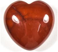 1 pièce de 30 mm Mookaïte rouge sculpté en forme de cœur poli naturel cristal minéral à collectionner Reiki - Australie