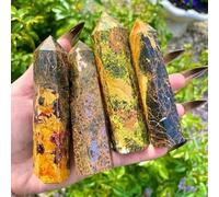 1 pièce de 9 à 10 cm minerai réalgar, cristal pointe, tour, cristaux Minerag, décoration d'intérieur, ornements jardin, cadeau fantôme