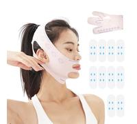 1 Pièce De Bandage Amincissant Pour Le Visage Et 10 Pièces De Bandes Amincissantes Pour Le Visage, Lifting Du Visage, Accessoires De Beauté Du Visage, Bandage Anti-Rides Pour Le Visage