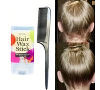 1 pièce de bâton de cire capillaire pomade pour maîtriser les cheveux rebelles, gel de cire capillaire pour le contrôle des bords de perruque, cire coiffante non grasse pour la texture, la forme, le l