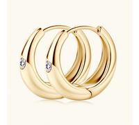 1 pièce de boucles d'oreilles en argent S925 de 0,06 carat de moissanite, style rétro métal de luxe léger, convient pour les mariages, les fiançailles, les banquets ou comme cadeau d'anniversaire pour