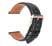 1 pièce de bracelet montre for connectée GT 2 Pro Amazfit GTR Galaxy Active, en cuir véritable(Blue Pink,18mm)