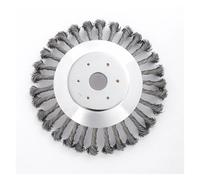 1 pièce de brosse à disque en fil d'acier torsadé for débroussailleuse, tête de coupe-herbe, dérouillage, désherbage for tondeuse à gazon(10 Inch)