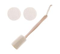 1 Pièce De Brosse Arrière En Segment De Luffa, 2 Pièces De Nettoyant Pour Le Visage En Luffa, Épurateur De Dos En Luffa, Épurateur De Dos, Accessoires De Bain