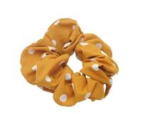 1 pièce de chouchou for cheveux for femmes, bande élastique à pois blancs, accessoires for cheveux, support de queue de cheval, corde à cheveux(Yellow 1 Piece)