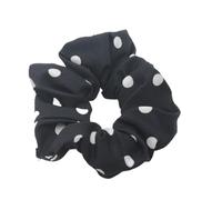 1 pièce de chouchou for cheveux for femmes, bande élastique à pois blancs, accessoires for cheveux, support de queue de cheval, corde à cheveux(Black 1 Piece)