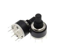 1 pièce de commutateur de courroie rotatif en plastique SR16 16MM 2 pôles, 3-4 pôles, 1 pôle, 5-6 pôles, longueur de poignée 8 positions 15MM arbre avec interrupteur(1 Pole 5)